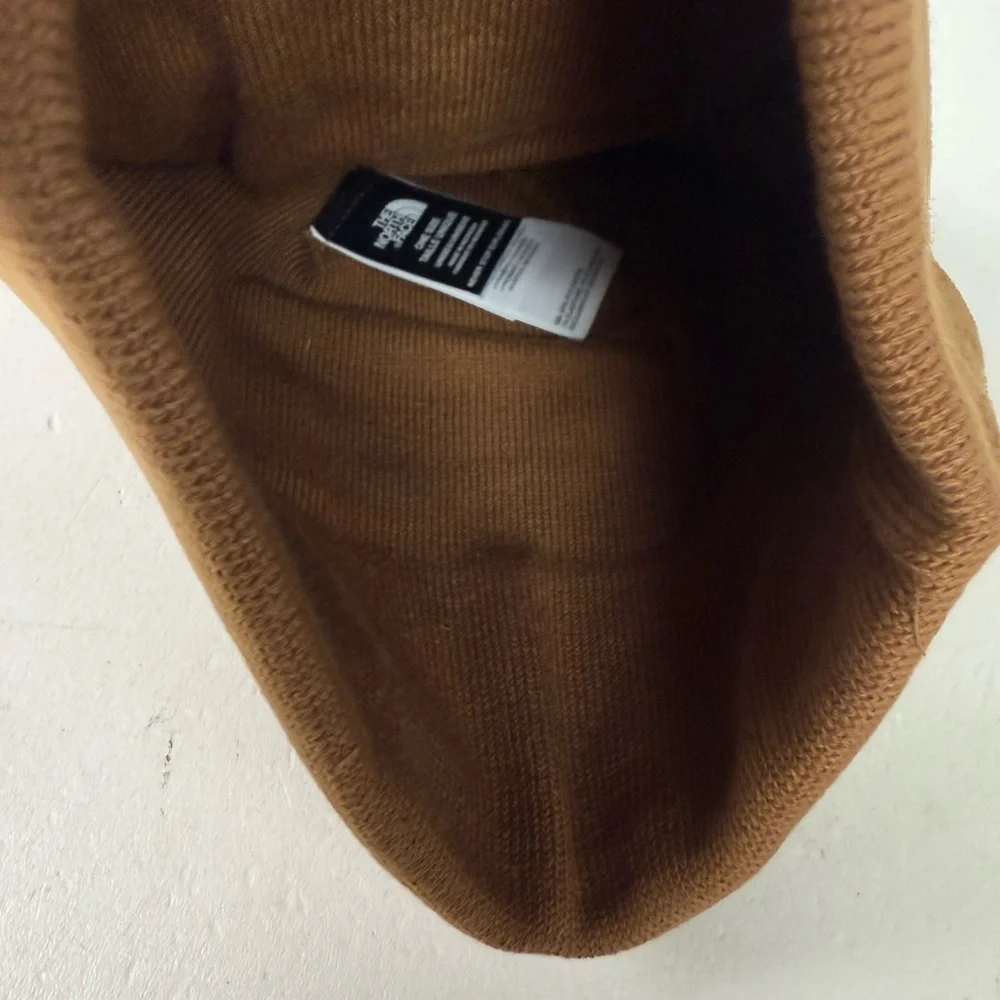 North Face Hat Dockworker Recycled Beanie NWT New TNF Pinecone Brown - Picture 4 of 4
